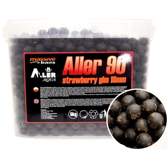 Massive Baits Aller 90 Strawberry Glm 18mm 5kg